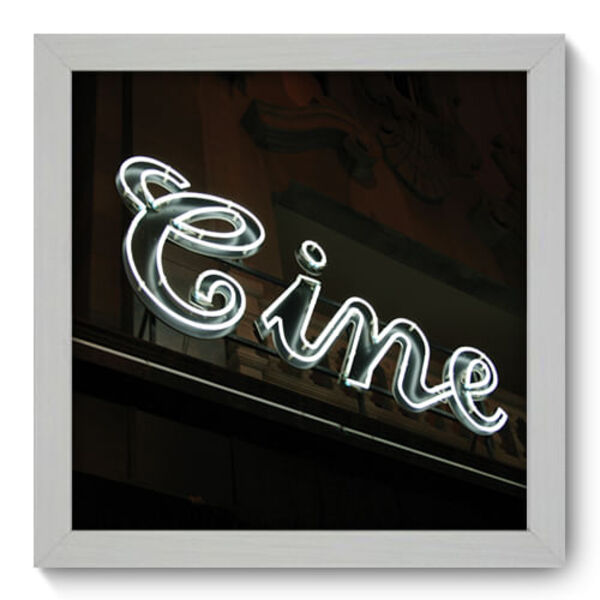 Quadro Decorativo - Cine - 22cm X 22cm - 011qdhb