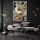 Quadro Decorativo Circle Gold Com Moldura E Sem Vidro 100x160