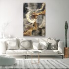 Quadro Decorativo Circle Gold Sem Moldura E Sem Vidro 100x160