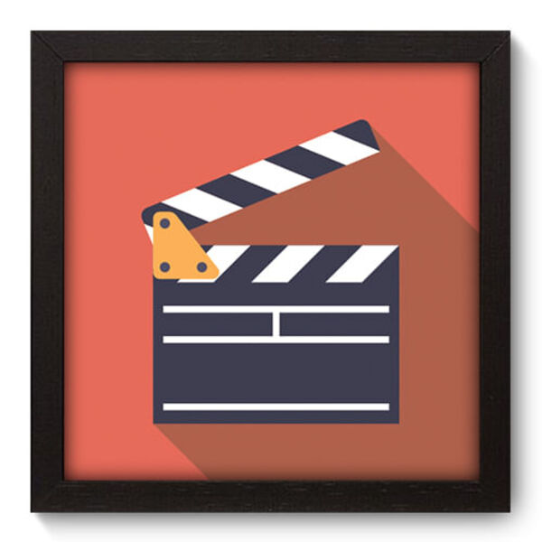 Quadro Decorativo - Claquete - 22cm X 22cm - 034qdhp