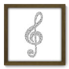 Quadro Decorativo - Clave De Sol - 33cm X 33cm - 093qdgm