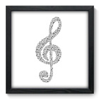 Quadro Decorativo - Clave De Sol - 33cm X 33cm - 093qdgp