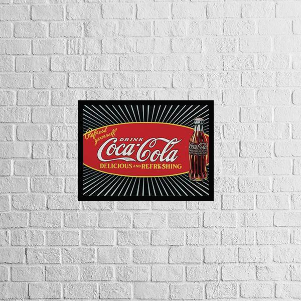 Quadro Decorativo Coca-cola Classic 45x34cm A3 (45 X 34)
