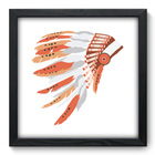 Quadro Decorativo - Cocar - 33cm X 33cm - 041qddp