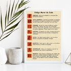 Quadro Decorativo Código Moral Do judô 24x18cm - Com Vidro Mo