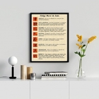 Quadro Decorativo Código Moral Do judô 24x18cm Moldura:madeir