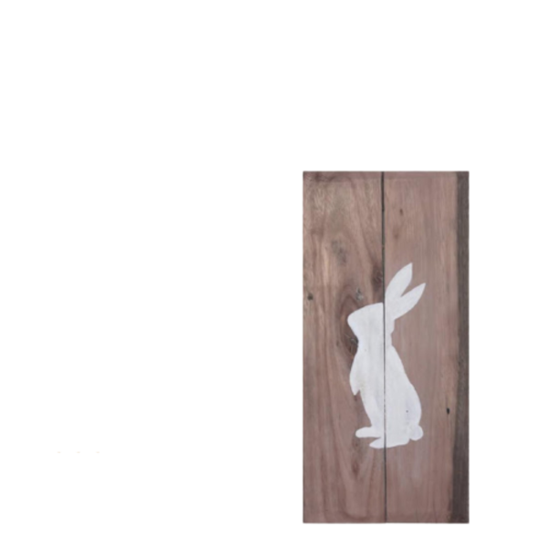 Quadro Decorativo Coelho Madeira