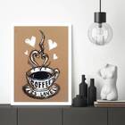 Quadro Decorativo Coffee Is Love A4 (20 X 30)