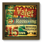 Quadro Decorativo - Colagem - 22cm X 22cm - 002qdum