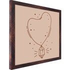 Quadro Decorativo Colar Colorido sem Vidro 40x40x2cm Tropical