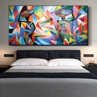 Quadro Decorativo Colorful African Com Moldura Preta E Vidro