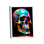 Quadro Decorativo Colorful Skull In Graffiti