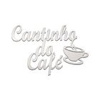 Quadro Decorativo Com Descrição Cantinho Do Café - Branco