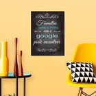 Quadro Decorativo Com Frases De Família 1 Peça 20x30