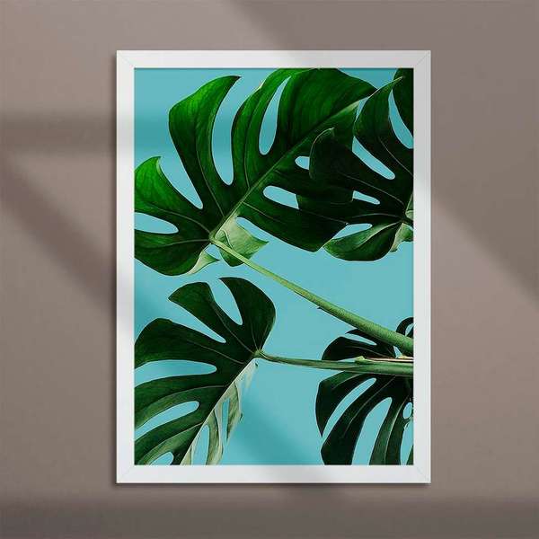 Quadro Decorativo Com Moldura Costela De Adao Branco Leroy Merlin