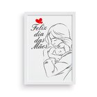 Quadro Decorativo Com Moldura Feliz Dia Das Mães