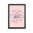 Quadro Decorativo Com Moldura Feliz Dia Das Mães