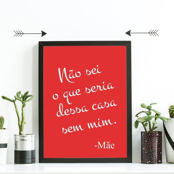 Quadro Decorativo Com Moldura Não Sei O Que Seria...