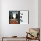 Quadro Decorativo com Vidro Paulista 50x70cm