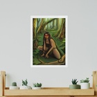 Quadro Decorativo Comadre Fulozinha 24x18cm Moldura Preta