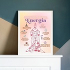 Quadro Decorativo Como Proteger A Sua energia 45x34cm - Com V