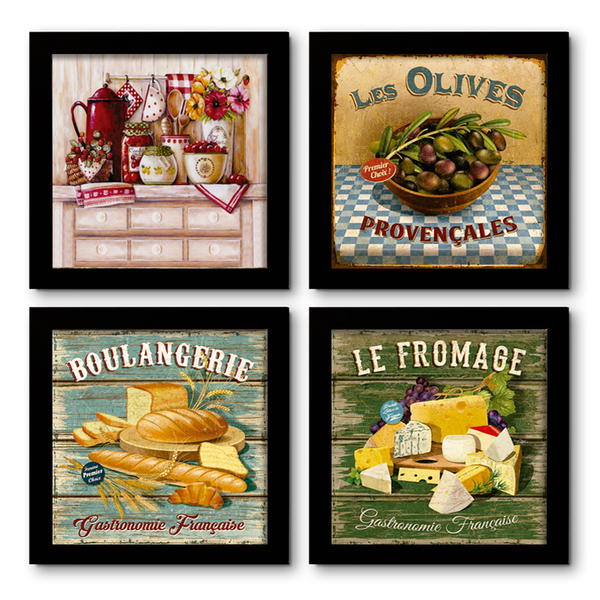 Quadro Decorativo Composê 40x40 Cm Food Cozinha