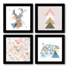 Quadro Decorativo Composê 40x40 Cm Geométrico