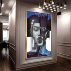 Quadro Decorativo Composição De Faces Fashion Com Moldura Dou