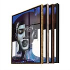 Quadro Decorativo Composição De Faces Fashion Com Moldura Pra