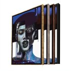 Quadro Decorativo Composição De Faces Fashion Com Moldura Pra