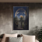 Quadro Decorativo Conceito African Beauty Com Moldura E Vidro