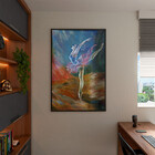 Quadro Decorativo Conceito Ballet Com Moldura E Vidro Preto -