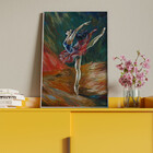 Quadro Decorativo Conceito Ballet Com Moldura Prata - 90x60 Cm