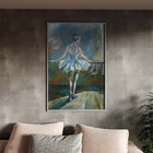 Quadro Decorativo Conceito Ballet Dancer Com Moldura E Vidro