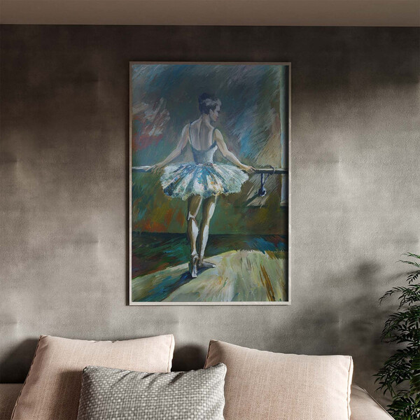 Quadro Decorativo Conceito Ballet Dancer Com Moldura E Vidro