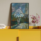 Quadro Decorativo Conceito Ballet Dancer Com Moldura E Vidro