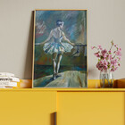 Quadro Decorativo Conceito Ballet Dancer Com Moldura E Vidro
