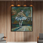 Quadro Decorativo Conceito Ballet Dancer Com Moldura Preto -