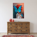 Quadro Decorativo Conceito Blue Butterfly - 100x70 Cm