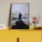 Quadro Decorativo Conceito Caminhante Sobre O Mar De Névoa -