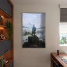 Quadro Decorativo Conceito Caminhante Sobre O Mar De Névoa -