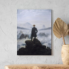 Quadro Decorativo Conceito Caminhante Sobre O Mar De Névoa -