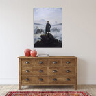 Quadro Decorativo Conceito Caminhante Sobre O Mar De Névoa -