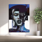 Quadro Decorativo Conceito Composição De Faces Fashion - 180x