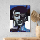 Quadro Decorativo Conceito Composição De Faces Fashion - 200x