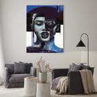 Quadro Decorativo Conceito Composição De Faces Fashion - 200x