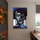 Quadro Decorativo Conceito Composição De Faces Fashion Com Mo