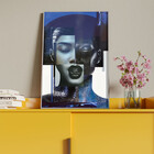 Quadro Decorativo Conceito Composição De Faces Fashion Com Mo