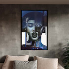 Quadro Decorativo Conceito Composição De Faces Fashion Com Mo