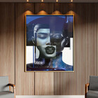 Quadro Decorativo Conceito Composição De Faces Fashion Com Mo